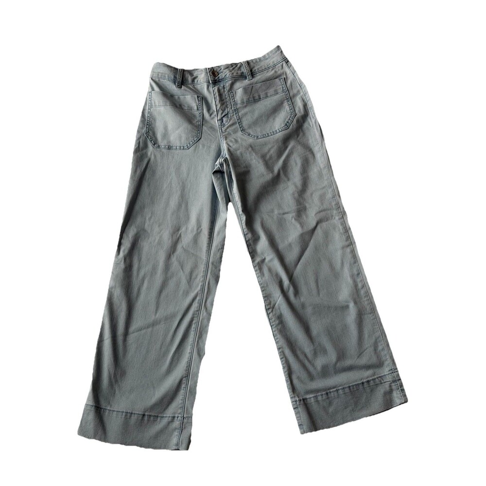 Sanctuary Demin Jeans Size 26 The Marine Crop Blue Standard Rise Wide Leg